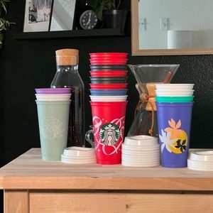 Various Starbucks Hot Reusable Cups